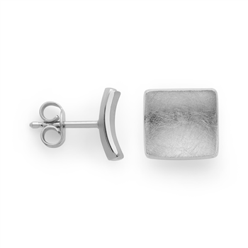 925/-øreringe, rhd, børstet/pol.,10mm, von Bastian Inverun