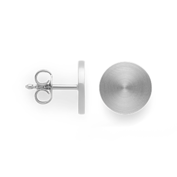 925/- øreringe,rhd, mat/blank, 8mm, von Bastian Inverun