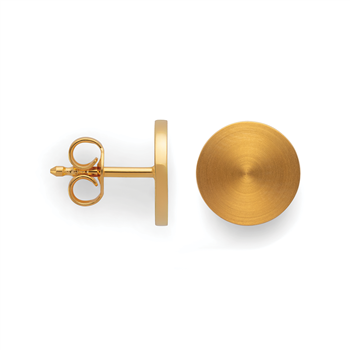 925/- øreringe, fg., mat/blank, 8mm, von Bastian Inverun