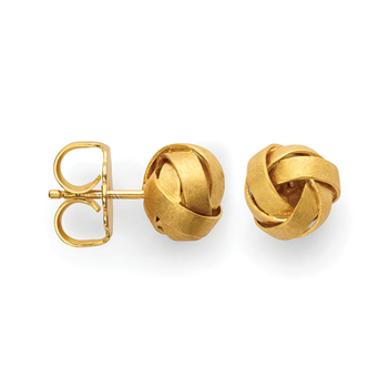 925/- øreringe, fg., børstet, von Bastian Inverun