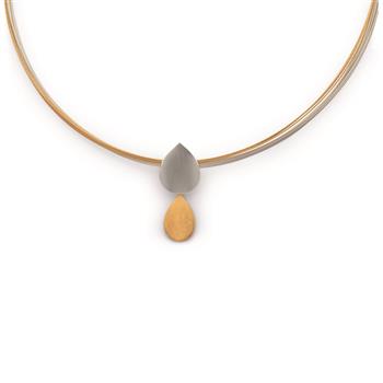 925/- Vedhæng, delvist forgyldt, rho., mat/mat, von Bastian Inverun