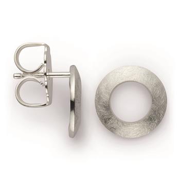 925/- Ørestikker, rhodineret, mat/mat, von Bastian Inverun