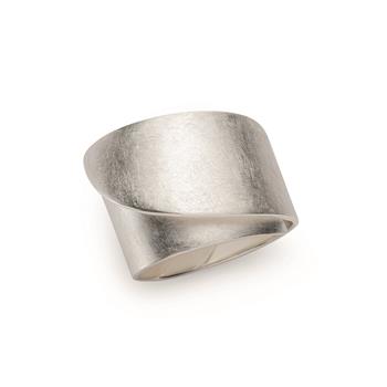 925/- Ring, rhodineret, mat/poleret, von Bastian Inverun