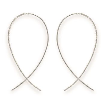 925/- Øreringe, rhodineret, matte, von Bastian Inverun