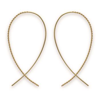 925/- Øreringe, forgyldt, matte, von Bastian Inverun