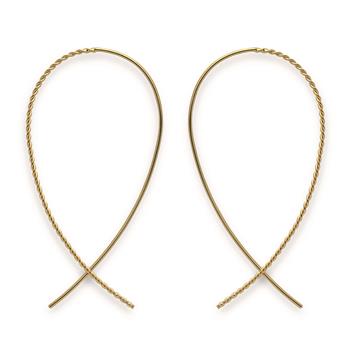 925/- Øreringe, forgyldt, poleret, von Bastian Inverun