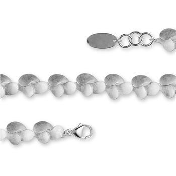 925/- armbånd, rh, børstet, 16+ 2 cm, von Bastian Inverun