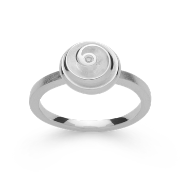 925/ring, rh, mat/poleret, dia. 0,015ct W-SI, von Bastian Inverun