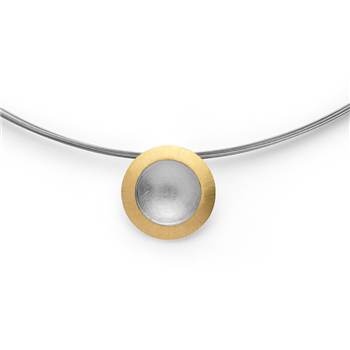925/- vedhæng, forgyldt, satinmat/scratchmatte, von Bastian Inverun