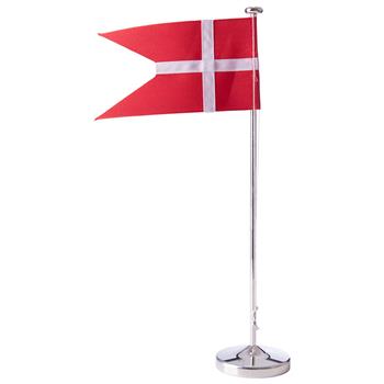 Forsølvet flagstang m. rund fod, 30cm, von Noa Kids