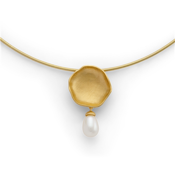 925/vedhæng, forgyldt, mat, kultur perle 3,37 ct, von Bastian Inverun