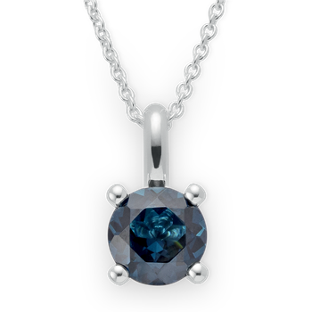 925/- Vedhæng blå topas 1,55ct. Poleret, von Bastian Inverun
