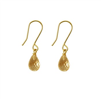 14K Earrings w.Faceted Citrine 14karat , von San - Links of Joy
