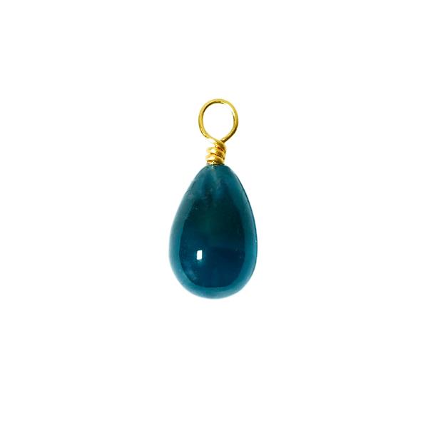 14kt vedhæng med london blue topas Vedhæng uden kæde, von San - Links of Joy