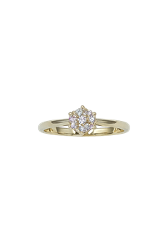 Ring 14 karat guld Stjerne 0,19 carat WSI, von L&G