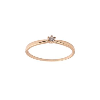 Ring 14 karat guld MAFIRA (6-greb) brillant, von L&G