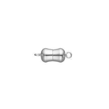 Rhod. Sølv magnet perlelås 12mm blank , von Siersbøl