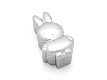 Tand-/hårlokæske Miffy, sølvfarvet (liggende), von Noa Kids