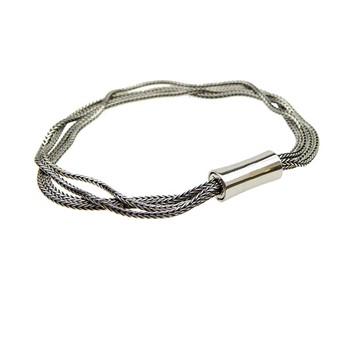 Armbånd & halskæde 4 rk. Rævekæde - Let oxyderet 50cm, von San - Links of Joy