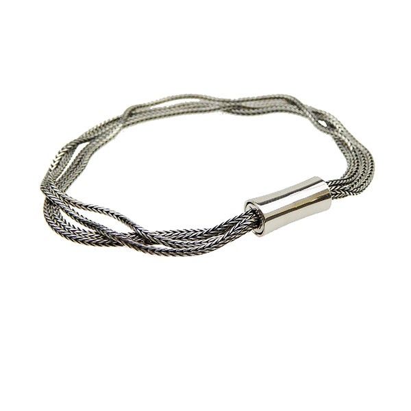 Armbånd & halskæde 4 rk. Rævekæde - Let oxyderet 17cm, von San - Links of Joy