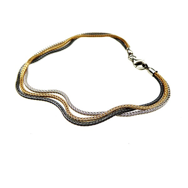 Armbånd & halskæde - 3 rk.Rævekæde - 3 farvet 17cm, von San - Links of Joy