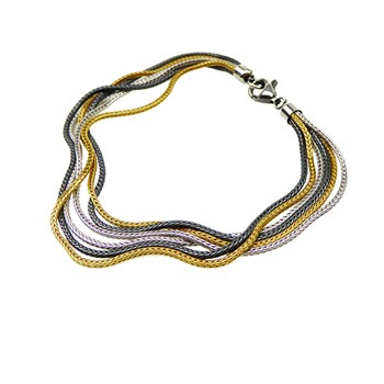Armbånd & halskæde - 6 rk.Rævekæde -3 farvet 60cm, von San - Links of Joy