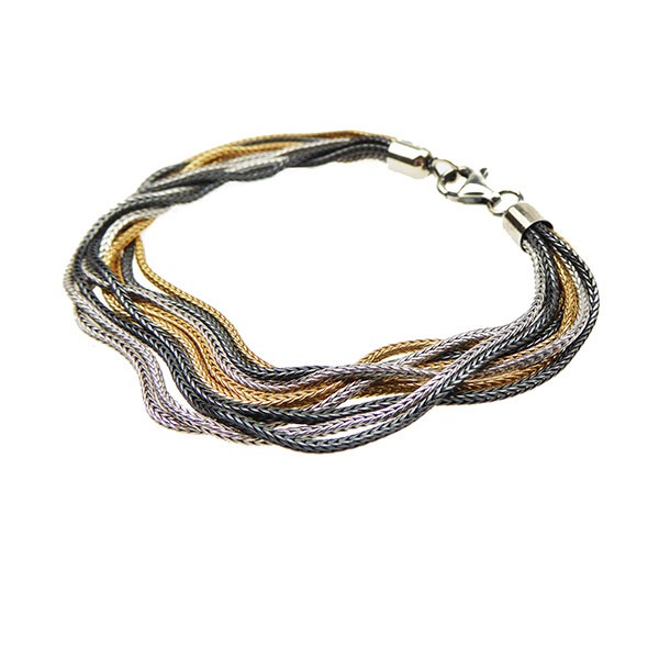 Armbånd & halskæde - 9 rk.Rævekæde - 3 farvet 21cm, von San - Links of Joy