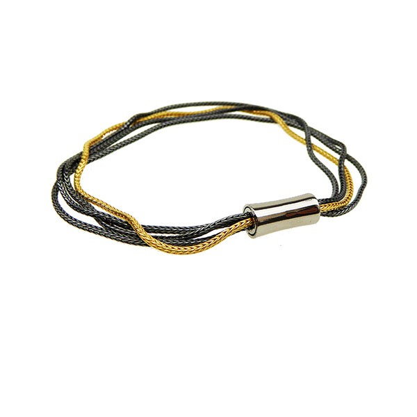 Armbånd & halskæde 4 rk. rævekæde - 2 farvet 17cm, von San - Links of Joy
