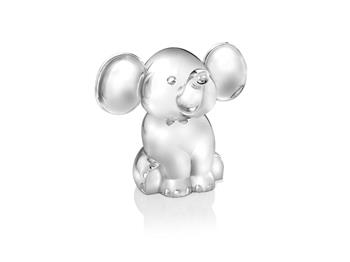 Sparebøsse »Siddende elefant«, sølvfarvet, von Noa Kids