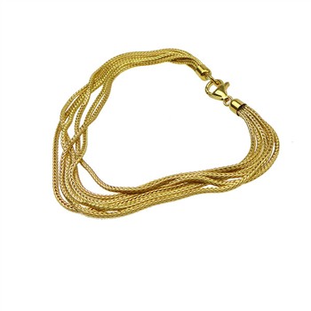 Armbånd & halskæde - 6 rk.Rævekæde - Forgyldt 60cm, von San - Links of Joy
