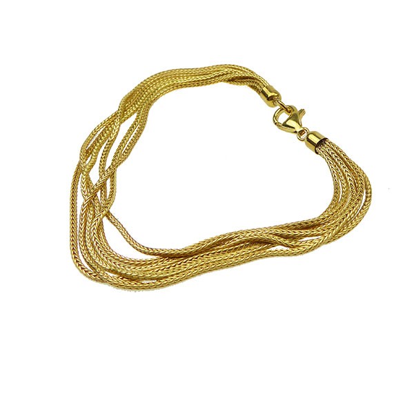 Armbånd & halskæde - 6 rk.Rævekæde - Forgyldt 40cm, von San - Links of Joy