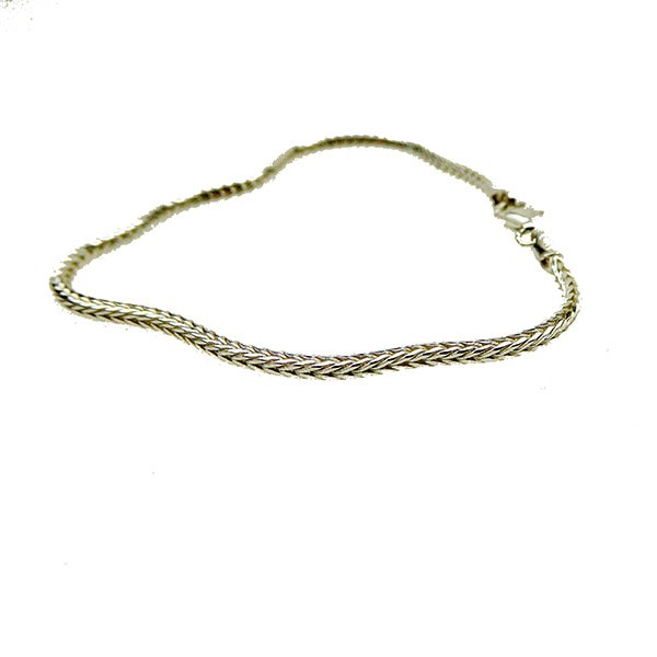 2,1mm Rævekæde i Blank Armbånd & Halskæde 22cm, von San - Links of Joy