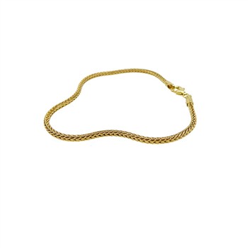 1,8mm Rævekæde i Forgyldt Sterlingsølv Armbånd & Halskæde 60cm, von San - Links of Joy