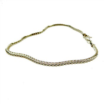 2,8mm Rævekæde i Blank Sterlingsølv Armbånd & Halskæde 60cm, von San - Links of Joy