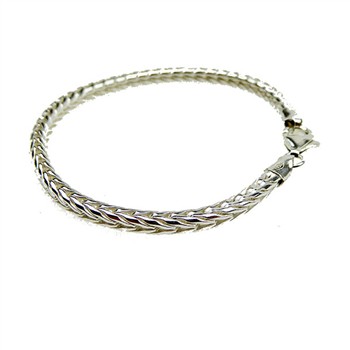 4mm Rævekæde i Blank Sterlingsølv Armbånd & Halskæde 60cm, von San - Links of Joy