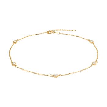 8kt. guldankelkæde m/cz, von Siersbøl