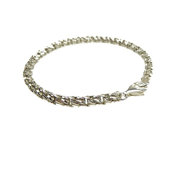 Armbånd & Halskæde i Blank Sterlingsølv 4,7mm 18cm, von San - Links of Joy
