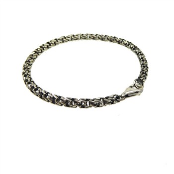 Armbånd & Halskæde i Let oxyderet Sterlingsølv 4,7mm 60cm, von San - Links of Joy
