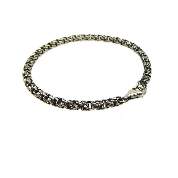 Armbånd & Halskæde i Let oxyderet Sterlingsølv 4,7mm 19cm, von San - Links of Joy