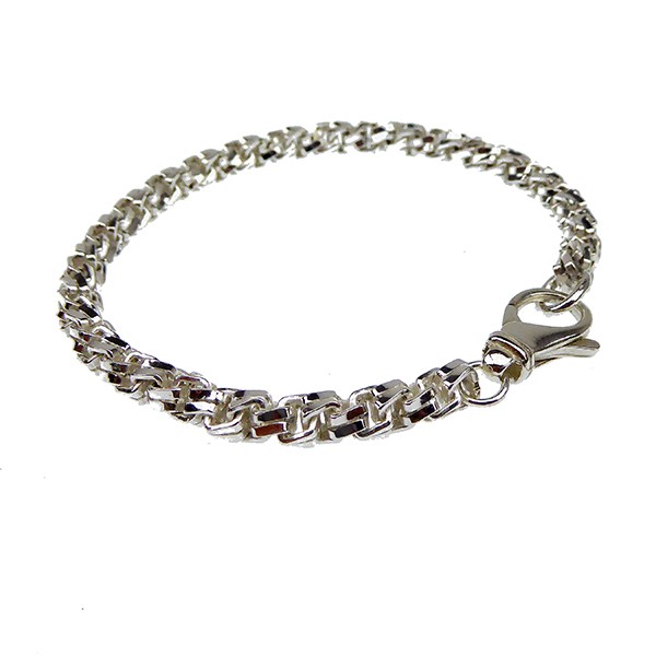 Armbånd & halskæde - Massiv/Kraftig kæde i Blank udførelse - 5,5mm 22cm, von San - Links of Joy