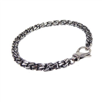 Armbånd & halskæde - Massiv/kraftig kæde -Let oxyderet-5,5mm 60cm, von San - Links of Joy