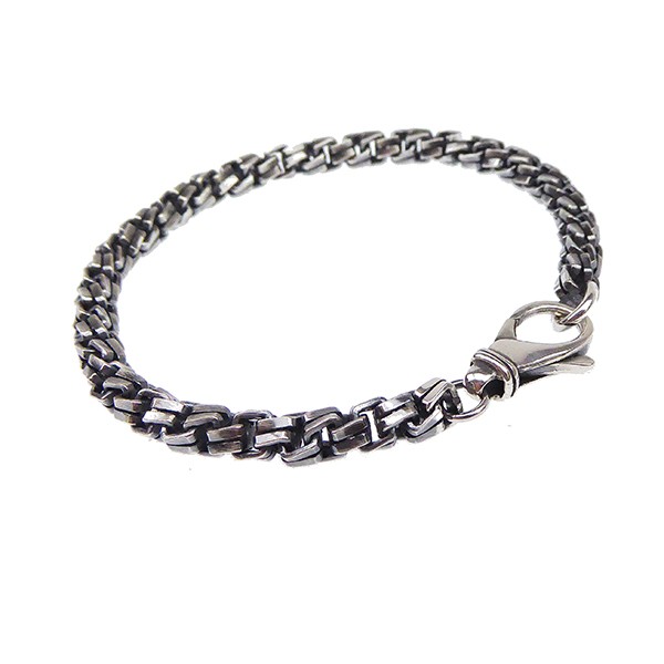 Armbånd & halskæde - Massiv/kraftig kæde -Let oxyderet-5,5mm 42cm, von San - Links of Joy