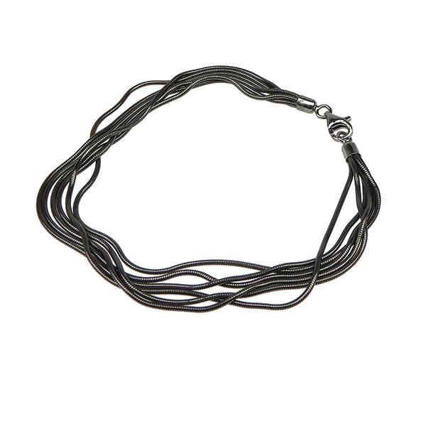 Armbånd & halskæde - 6 rk.Slange - Oxyderet 42cm, von San - Links of Joy