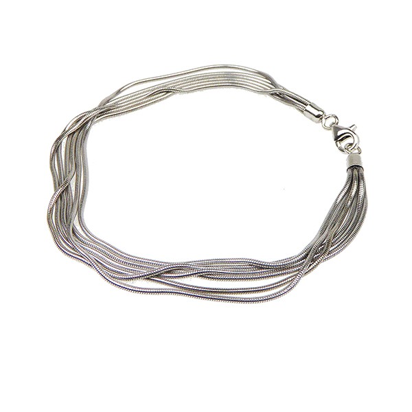 Armbånd & halskæde - 6 rk.Slange - Blank 19cm, von San - Links of Joy