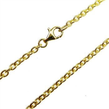 Armbånd & halskæde - Ankerkæde/Forgyldt 0,6mm 100cm, von San - Links of Joy