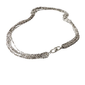 Armbånd & halskæde - Rhodineret m.Magnetlås 50cm, von San - Links of Joy