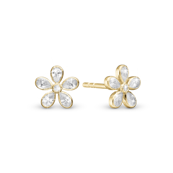 Magic white Flower - Ørestikker , von Christina Jewelry & Watches