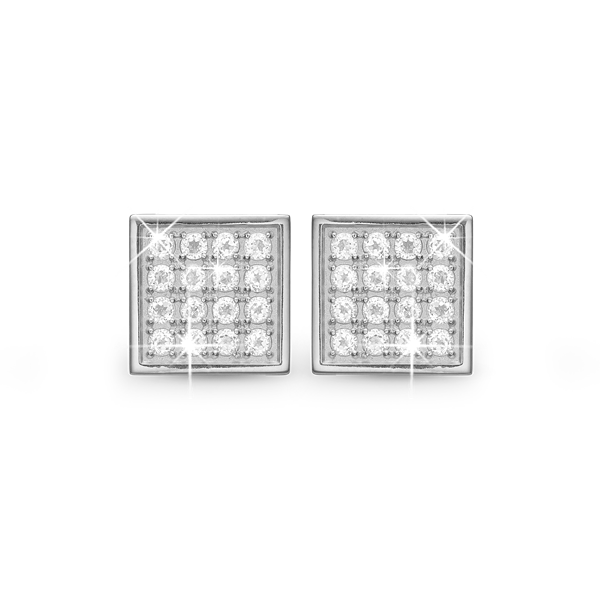 Square Balance Clips - Øreclips - Sølv, von Christina Jewelry & Watches
