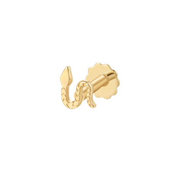 Guld labret piercing, von Støvring Design