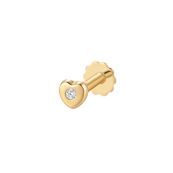 Guld labret piercing, von Støvring Design